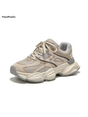 Pig Suede Mesh Walking Sneakers Comfortable Lightweight Non-Slip